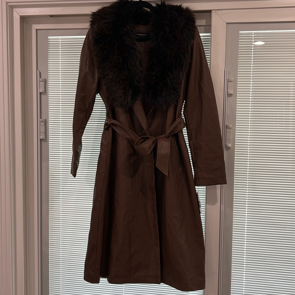 Brown Keneth Cole coat-size L
